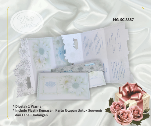 Undangan Template Elegan 24,5x14 cm